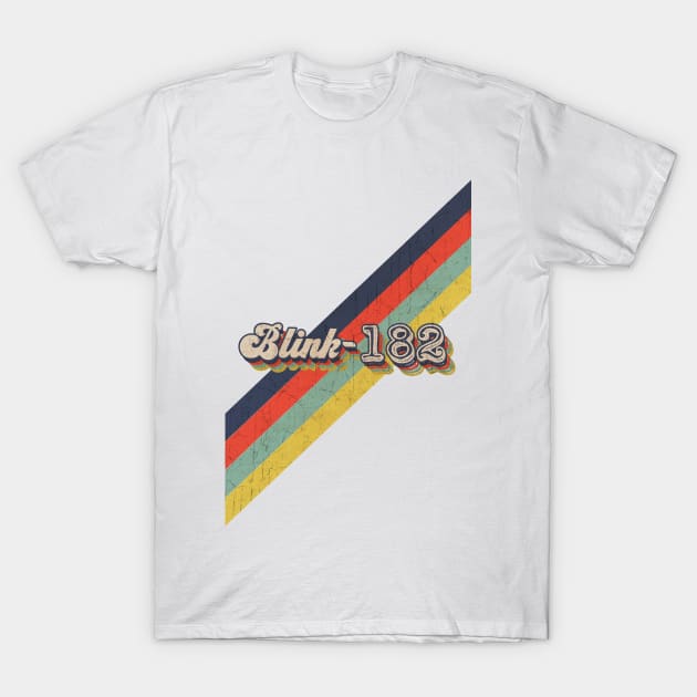 retro vintage color Blink-182 T-Shirt by HarryMarket